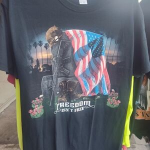 Freedom Isnt Free Graphic Tee - Black